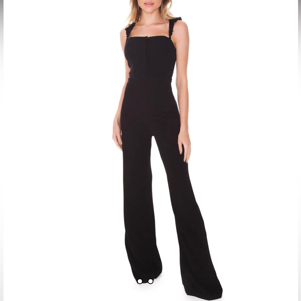 Flynn Skye Bardot Pantsuit In Black